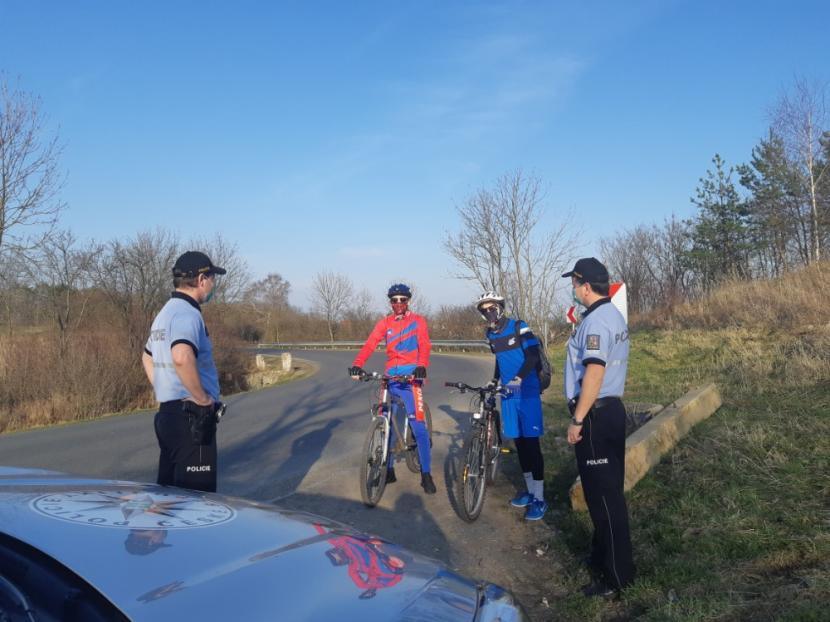 Informování cyklistů na&nbsp;Unhošťsku